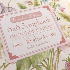 Brenda Walton Florals Scrapbook Stickers Lot – K&Co – Retired – 9 pc Kit