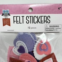 New Heart Shape Foam / Felt Stickers Self-Adhesive Kids Arts Craft 15 Pkgs =432