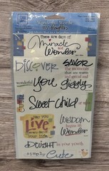 Deja Views This Child of Mine Wonderful Words Scrapbooking Stickers NEW