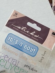 Lot Of 4 NEW Sticko Stickers IT’S A Boy! BABY SHOWER Theme