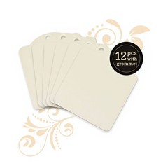Graphic45 Staples (12) IVORY ARTIST TRADING TAGS & BINDER RING scrapbooking
