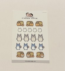 Hubman and Chubgirl Tortoro Planner Sticker Set of 2 NEW