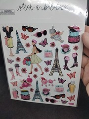 Paris France Europe Eiffel Tower Fashion Foil Stickers stick Abilities