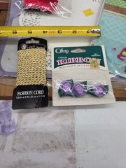 Mixed Scrapbooking Junk Journal Shadow Box Lot 5- Cardstock, Stamps, Ephemera