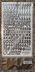 New Paper Studio alphabet scrapbook stickers Black ZENDITION 2 sheets
