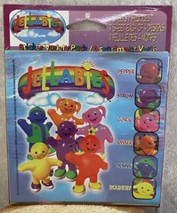 1998 AMERICAN GREETINGS JELLABIES STICKERS 4 SHEETS SEALED~NOS