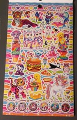 Lisa Frank 1800 + Sticker Books Lot Kisses Kittens Animals Unicorns Set Of 3 NEW