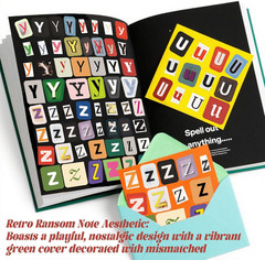 Letter Stickers Book-Scrapbook Supplies | 1500Pcs Vintage Ransom Alphabet Sticke