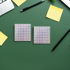 20 Sheets Small Stickers for Labeling Pre Numbered Circle Decals