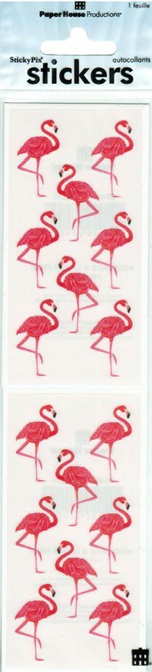 2293E – STICKER – FLAMINGOS