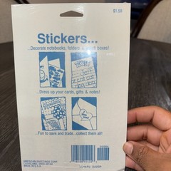 VTG American Greetings Stickers Over the Hill Funny Self Adhesive NOS 4 sheets