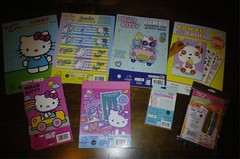 Hello Kitty Coloring, Activity, Stickers, Cards Bundle. Brand New