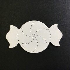 Peppermint Candy Die Cut Embellishments 12 pcs Choose Color 1” x 1-7/8”