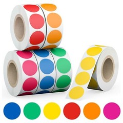 3/4″ Round Color Coding Circle Dot Labels 3000 PCS Includes Bright Yellow Gre…