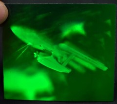 VTG Polaroid 3-D 90’s Holograms Prototypes STAR TREK Enterprise NCC-1701 3×3.5″