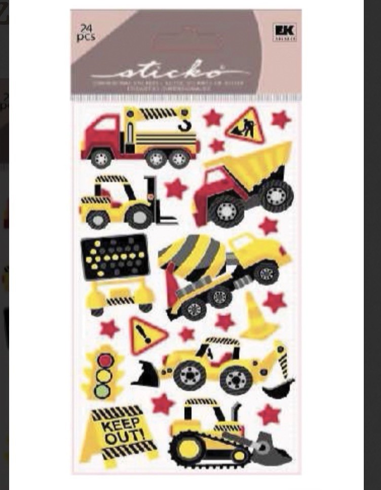 Sticko Dimensional Construction Zone Stickers