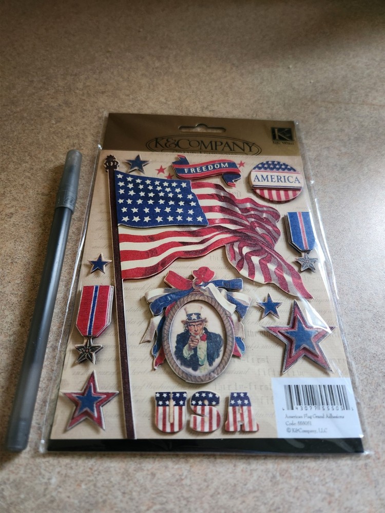 K & Company~American Flag~Grand Adhesions
