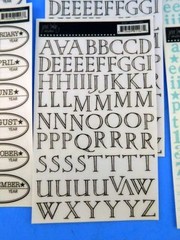 Jenni Bowlin Rub Ons Scrapbooking Letters Numbers Months 2 Ea