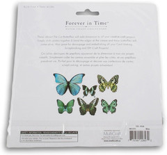 Blue Butterfly Die-Cut Cut-Outs Realistic Shapes with Foil Accents – Nature Jour