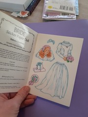 vintage Little Dover Bride sticker paper doll stickers booklet