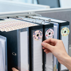 2000 Floral Hole Reinforcement Stickers, 0.5 X 0.25 Inch | 20 Sheets of Colorful