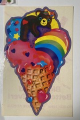 HUGE VINTAGE LOT! 1980s LISA FRANK STICKERS!! INCLUDES JUMBO STICKER!!