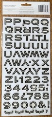 AMERICAN CRAFT THICKERS Meadow Glossy Chipboard Alphabet Alpha LETTERS NUMBERS