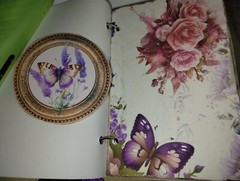 Butterfly And Flowers Junk Journals Small Scrapbook USA Seller