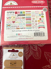 RARE DOODLEBUG FEEL BETTER 3D DOODLE-POPS STICKER DOODLE CHARM 84 DIE CUT PIECES