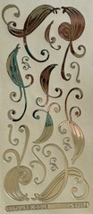 SILVER METALLIC FLOURISH Stickers (15pc)Stampendous•Christmas•Swirl•￼Card Making