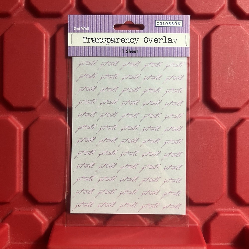 Colorbok Love Transparency Overlay 1 Sheet Scrapbooking Acid Free Brand NEW