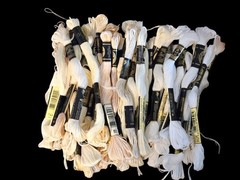 Huge Lot DMC Cross Stitch Floss Great Color Variety Some Metallic 545+ (2.6lbs)