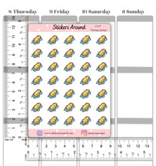 Cleaning Sponge Icon Planner Sticker, Cleaning Chores Sticker, Calendar Sticker