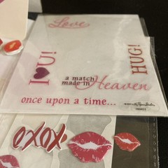 Heart Lips Love Misc Sticker Lot