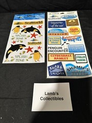 Creative Imaginations Seaworld Adventure Parks Epoxy Sticker Set two packs