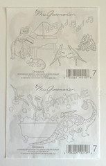 Lot of 2 Sheets MRS GROSSMAN’S DINOSAURS Stickers 2003 T-REX Brontosaurus