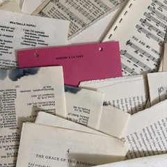 Vintage Ephemera Lot 50 Pages from Different Books Hymn/Recipe/Dictionary/Novels