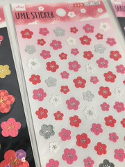 Japanese Style Washi Stickers Set of 4 Sakura Plum Daiso Japan Cute Stationery