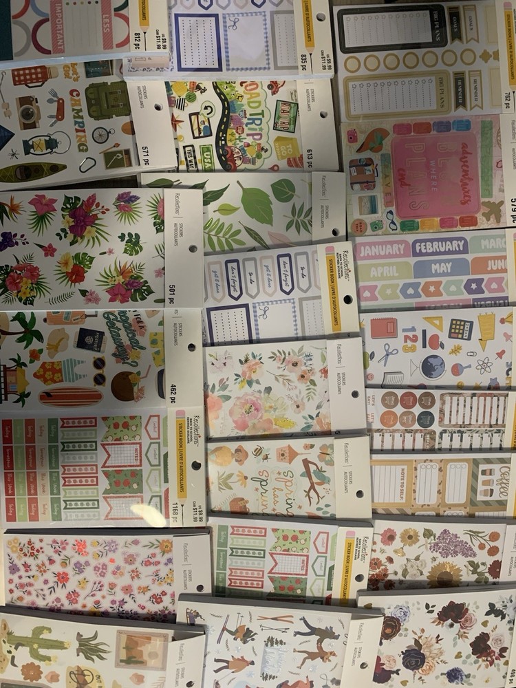 Recollections Sticker Books Lot Of 100 Pkgs New Back To School Books