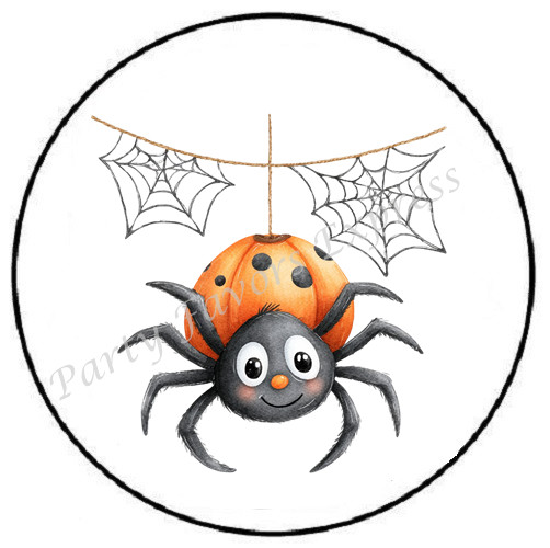 HALLOWEEN SPIDER ENVELOPE SEALS LABELS STICKERS PARTY FAVORS