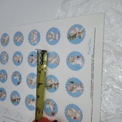 Hallmark Mary Hamilton Baby Angel Stickers – Full Sheet – andClouds Praying Vtg