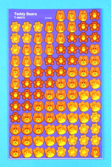 Trend Teddy Bears Sticker Sheet