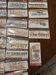 Lot of 72 My Mind’s Eye Bohemia Transfer Titles Rub-Ons Scrapbook