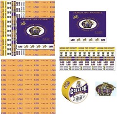Louisiana State University LSU NCAA Scrapbook Kit Sticker Paper Patch U-CHOOSE