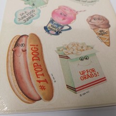 VTG Forget Me Not Scratch-N-Sniff Stickers Food American Greetings Sealed 1984