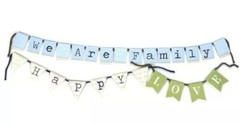 RARE Deja Views We Are Family Banners Happy Love Scrapbook Craft Wedding Titles