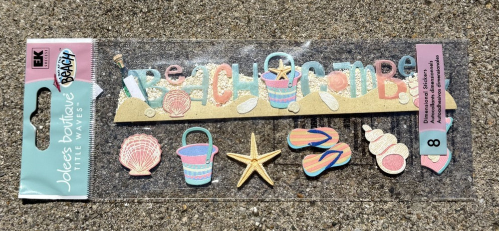 🐚RETIRED JOLEE’S THEMED SCRAPBOOK STICKERS BEACH COMBER SEASHELLS 🐚
