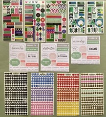 HUGE Lot of Planner Stickers & Paper 3 Complete Books, Stickers, Tabs & More
