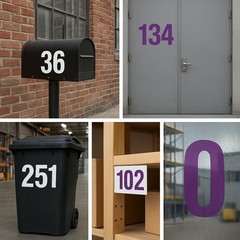 YTPZCL 4 Inch House Numbers Stickers Multicolor