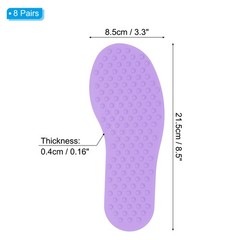 8 Pairs Feet Markers for Classroom Plastic Floor Foot Shaped Markers Purple